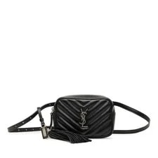 Saint Laurent — Saint Laurent Chevron Monogram Tassel Lou Belt — Handbag — resale