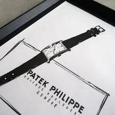 1952 Patek Philippe French Intage Adertisement Framed Illustration 3