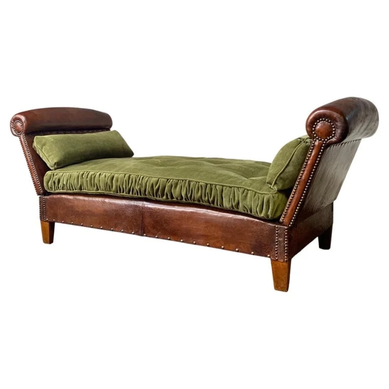 A Very French Daybed, France Early 20th Century, Club — Furniture — resale