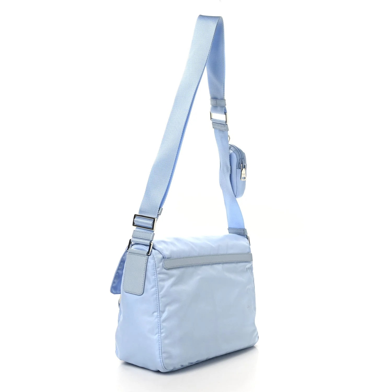 Vela Pocket Double Buckle Messenger Celeste 3