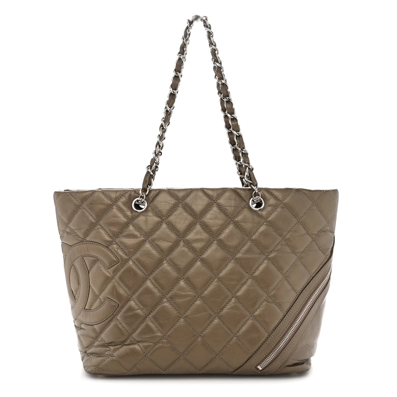 Chanel — Metallic Aged Large Cotton Club — Handbag — resale