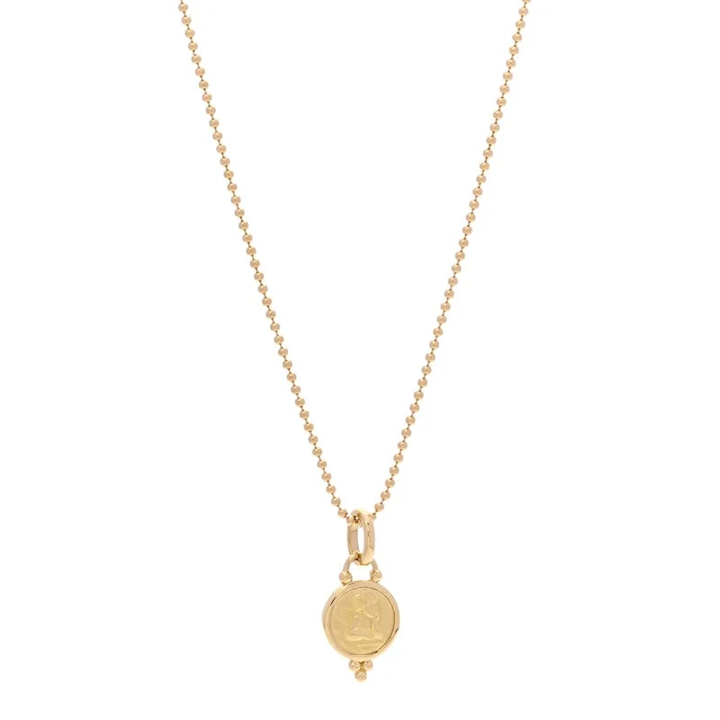 Temple St. Clair — 18K Yellow Gold 10mm Angel Ball Chain — Jewelry — resale
