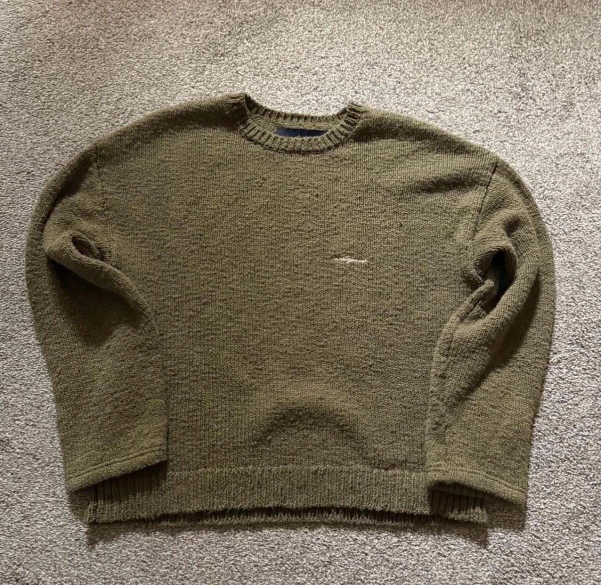 shapesusa olive knit sweater — streetwear — resale