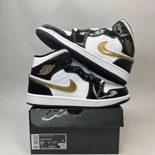Jordan 1 Mid White Gold 2