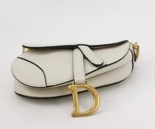 Christian Dior Saddle Small Grained Top Handle Good Condition 4