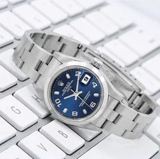 Rolex Date 26mm Blue Arabic Dial Oyster Bracelet 79160 2