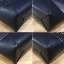 Loewe Puzzle Fold Mini Abyss Shiny Calf A657V25X01 2way 4