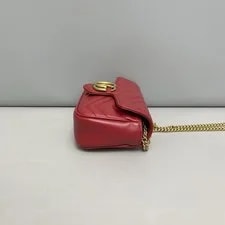 Gucci GG Marmont Super Mini Matelassé Chain 3