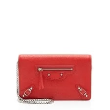 Balenciaga — Balenciaga Grained Classic City Wallet on Chain — Handbag — resale