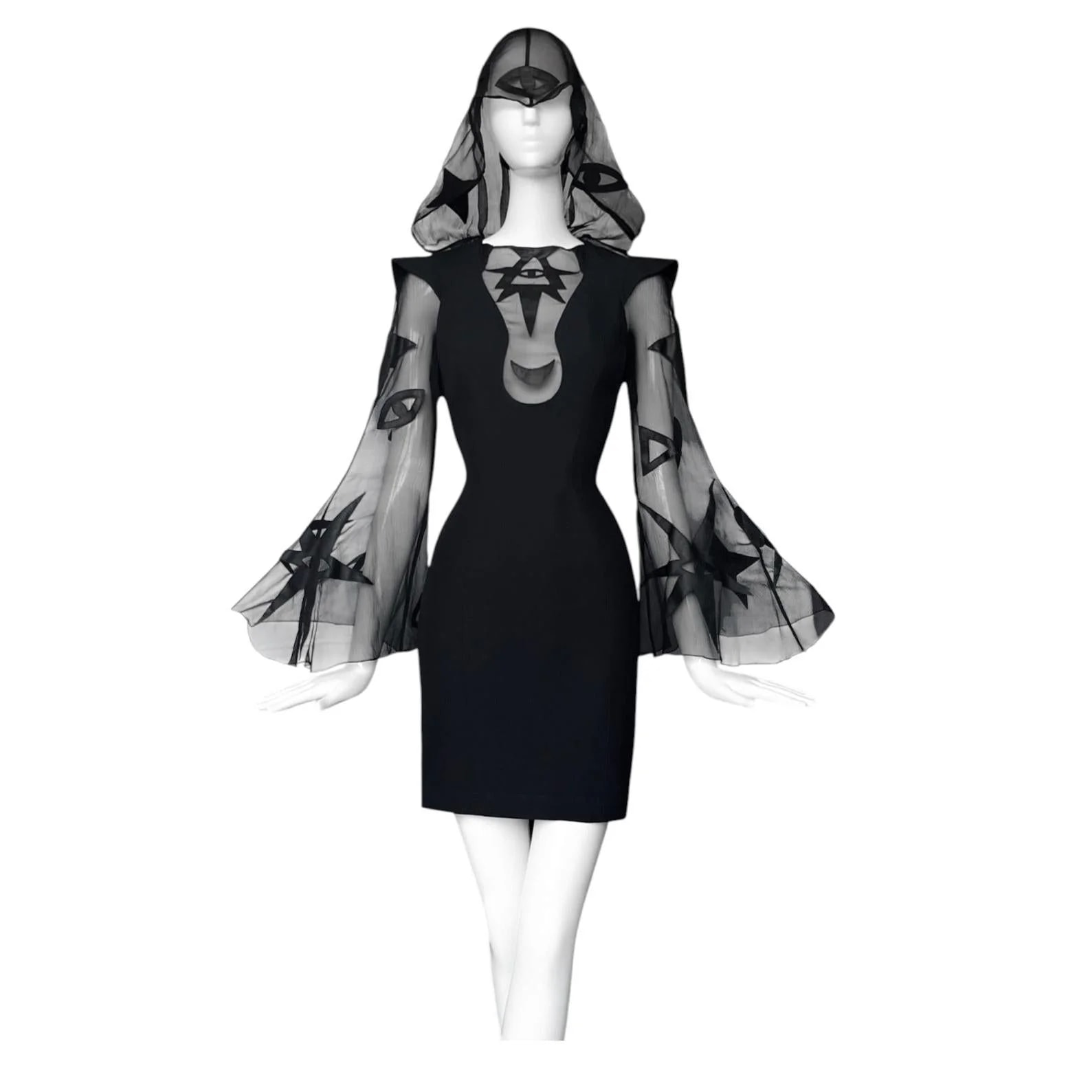 Therry Mugler — Iconic Therry Mugler Gown Hiver Shiva Surrealiste Sheer — Clothing — resale