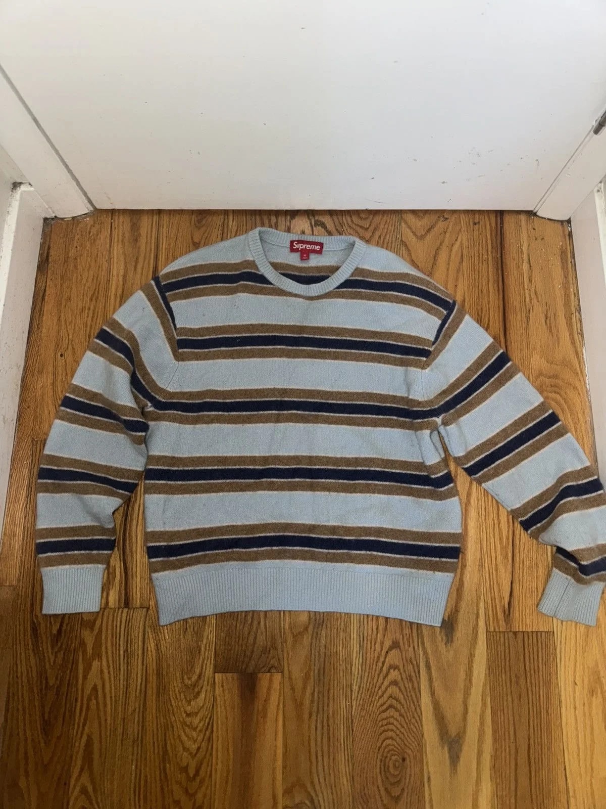 Supreme — Supreme Striped Sweater — streetwear — resale