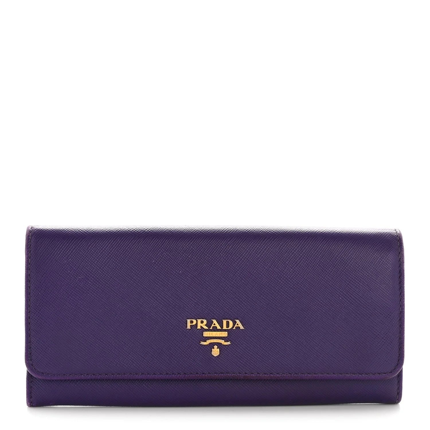 Prada — Lux Continental Flap Travel Wallet Viola — Accessory — resale