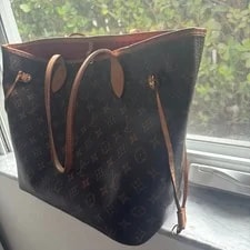 Louis Vuitton Neverfull + Pochette (Gm/mm Set) 4