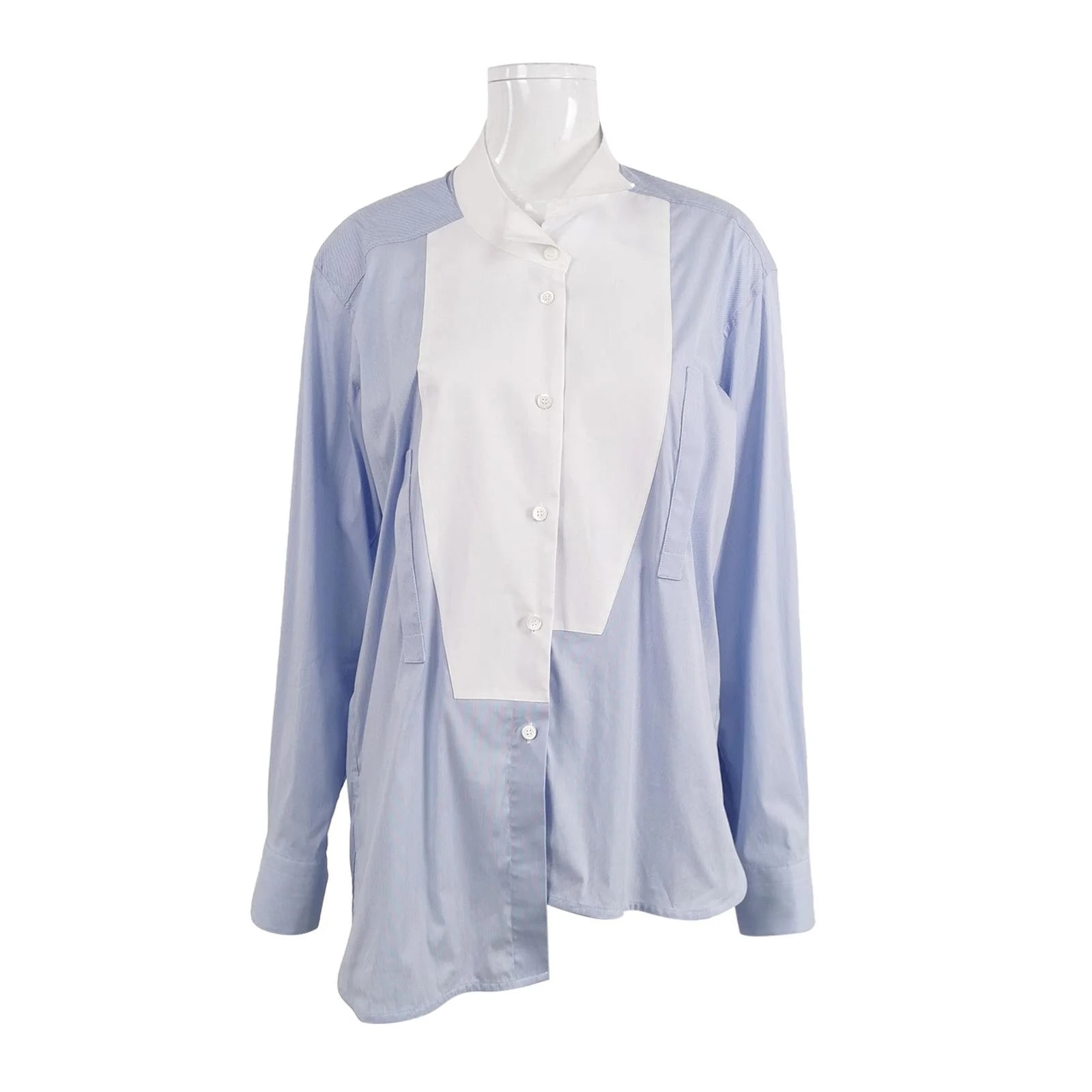 Loewe — Loewe Contrast Bib Button Up Shirt — streetwear — resale