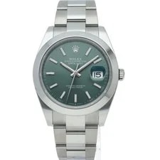 Rolex Datejust 41 Oyster Green 126300 Stainless Steel 41mm #LPW401 2