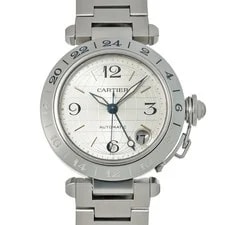 Cartier — Cartier Pasha C Meridian GMT W31029M7 Silver 739980 — Watch — resale