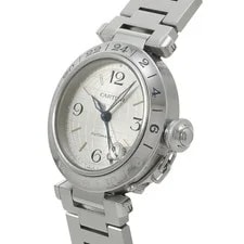 Cartier Pasha C Meridian GMT W31029M7 Silver 739980 2