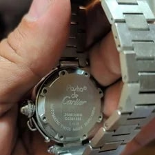 Cartier Pasha de 35mm Automatic Swiss Made Black Dial Silver Bracelet 3