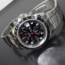 Tudor Chronotime 79260 Automatic Black Dial Chronograph SS Bracelet 2