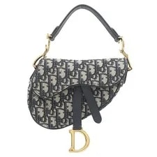 Dior — Christian Dior Saddle Mini Cotton Dark Sh — Handbag — resale