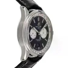 2024 Breitling Premier B01 Black Dial Leather Strap 42mm AB0118 4