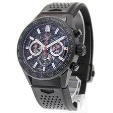 TAG Heuer Carrera CBG2A90.FT6173 45mm Ceramic Rubber Black Dial Automatic #C077 2