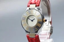 Near /Paper Cartier SM Must 21 Vantian 28mm Quartz White 2