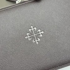 Unused, Patek Philippe Tie Case, Dark Brown Leather, for and , Wat 2