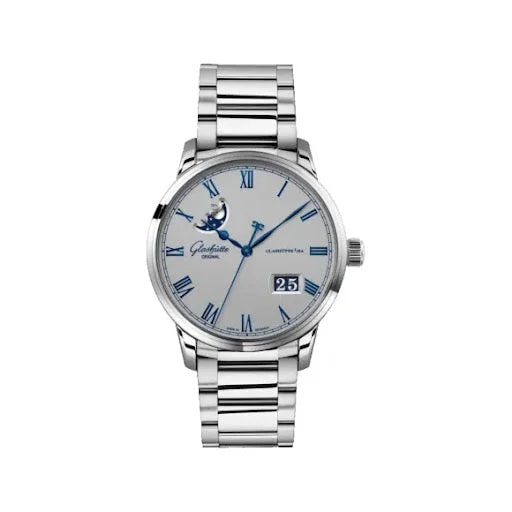 Worldofluxuryus — Glashutte Original Senator Excellence Panorama Date Moon Phase Stainless Steel — Watch — resale