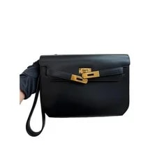 Hermes Kelly Depeches 25 89 Noir Tadelakt (sc072726a2r) 3
