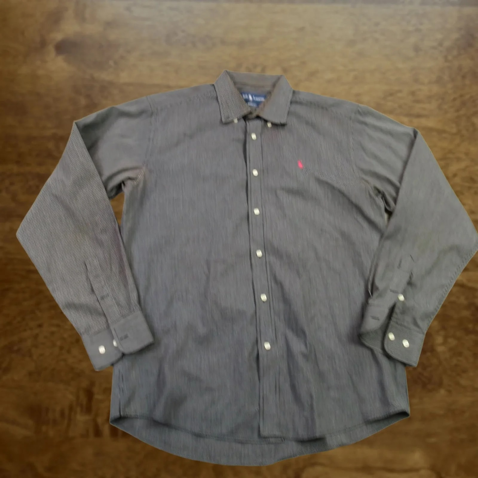 Polo Ralph Lauren — Polo Ralph Lauren Shirt XL Long Sleeve Stripes Lightweight Cotton Button-Down Collared — streetwear — resale