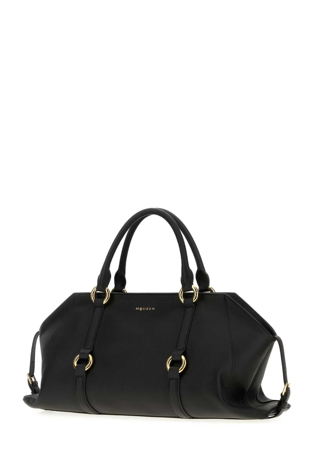 Alexander Mcqueen Farringdon Top Handle — Calf Skinbrass 2