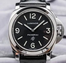 Panerai — Panerai PAM00000 Luminor Base Logo 44mm Papers Black Dial PAM000 PAM PAM00000 — Watch — resale