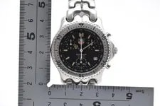 🎦OH, New Batt! [Exc+5] TAG Heuer SEL CG1110-0 Chronograph Black Dial Japan 4