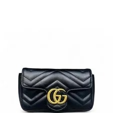 Gucci — Gucci Chevron Super Mini GG Marmont Chain Wallet (sa070226a1r) — Handbag — resale