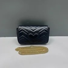 Gucci Chevron Super Mini GG Marmont Chain Wallet (sa070226a1r) 3