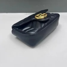 Gucci Chevron Super Mini GG Marmont Chain Wallet (sa070226a1r) 4