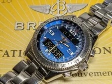 Breitling B-1 Blue - A68362 Analog-Digital Blue Dial Quartz Silver 2