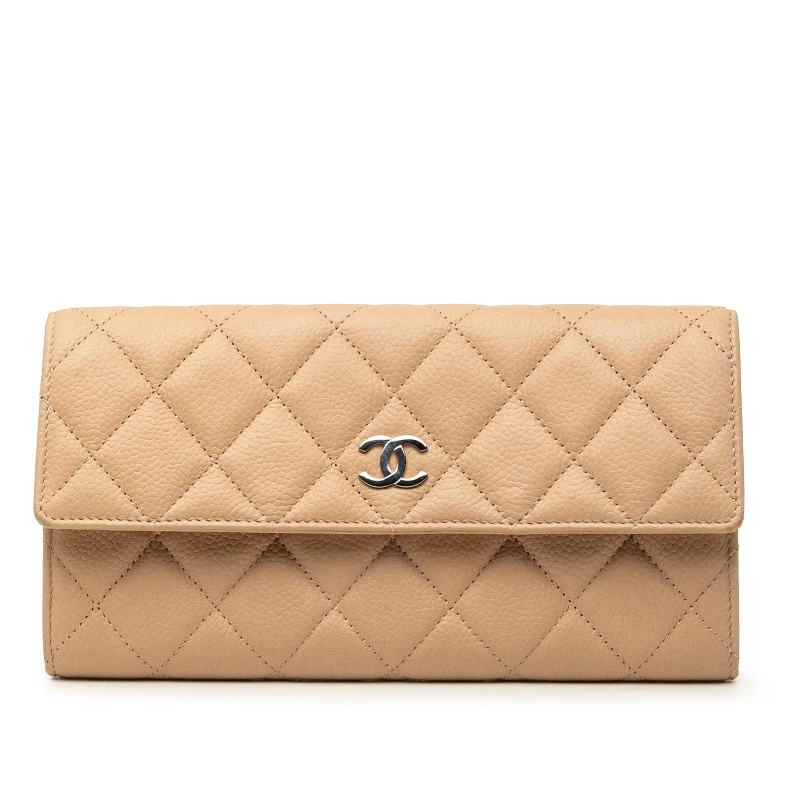 Chanel — CC Gusset Flap Long Wallet — Handbag — resale