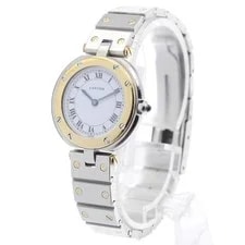 Cartier — Cartier Santos Round SM 84038288 27mm SS White #C6490 — Watch — resale