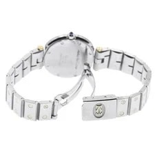 Cartier Santos Round SM 84038288 27mm SS White #C6490 3