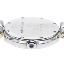 Cartier Santos Round SM 84038288 27mm SS White #C6490 4