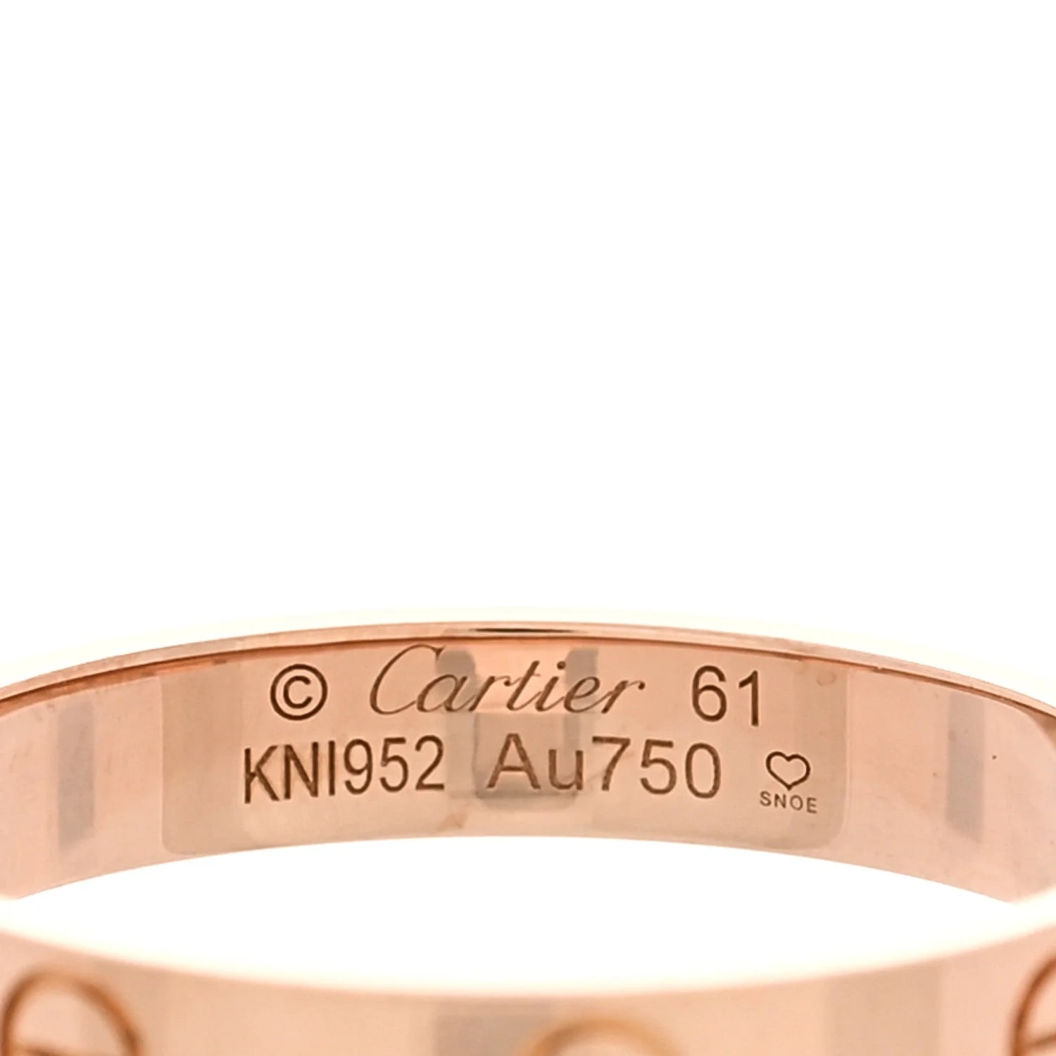 18K 3.5mm Love Wedding Band 51 5.75 4