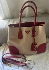 Prada — Authentic Prada Canapa 31cm Damaged InteriorOpti — Handbag — resale