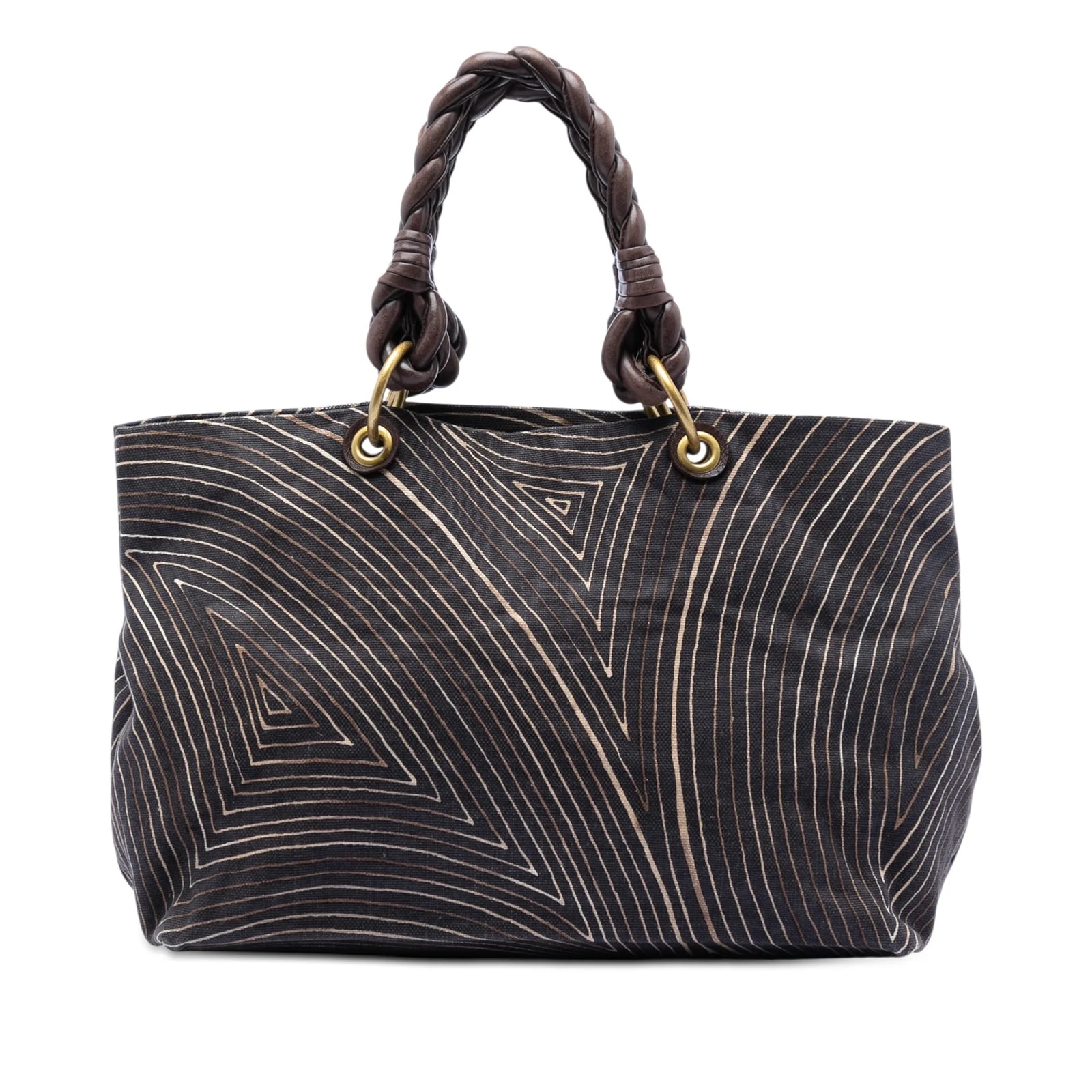 Bottega Veneta — Printed Cabat — Handbag — resale