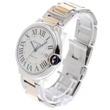 Cartier Baron Blue LM W69009Z3 Date Silver Dial Automatic Watch_959665 2