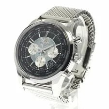 Breitling Transocean Chronograph Unitime AB0510 Automatic 46mm Box Papers Black 3