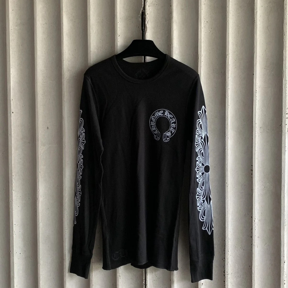 Chrome Hearts — Hearts Long TEE Waffle Floral ARM Print — streetwear — resale