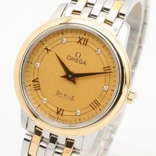 Omega de Ville Prestige 6-Diamond , 18K Yellow Gold Stainless Steel, Gold 2