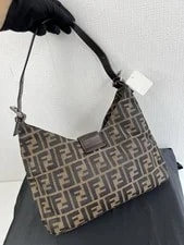 Auth Fendi Mamma Baguette SHW Rank A 3